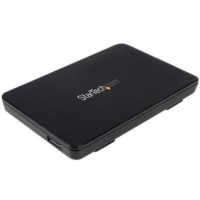 StarTech.com Box Esterno USB 3.1 Gen 2 ad 1 Alloggiamento Senza Utensili da 2,5" SATA III, Nero/Antracite - 2
