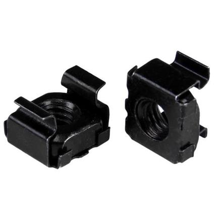 StarTech.com Dado M6 per server rack - confezione da 50, nero