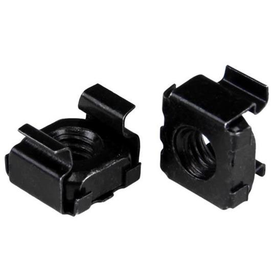 StarTech.com Dado M6 per server rack - confezione da 50, nero