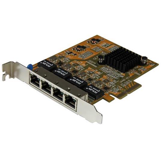 StarTech.com Adattatore Scheda di Rete Ethernet Gigabit PCI express PCIe NIC a 4 porte