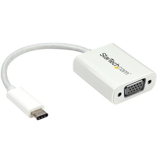 StarTech.com Adattatore USB-C a VGA - Convertitore Video USB 3.1 type-C a VGA - 1080p - Bianco