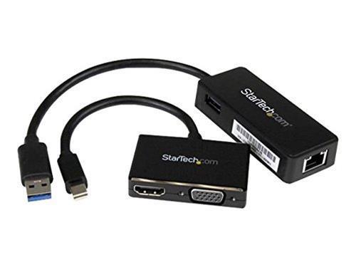 StarTech.com Kit accessori 2 in 1 per Surface Pro 4 / Pro 3 / Pro 2 / Surface - mDP a VGA o HDMI + USB 3.0 a Gbe - 2