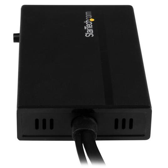 StarTech.com Travel A/V Adapter: 3-in-1 HDMI to DisplayPort, VGA or DVI - 1920 x 1200 - video converters (VGA or DVI - 1920 x 1200, 0 - 70 �C, -10 - 55 �C, 40 - 50%, Black, CE, FCC, RoHS) - 6