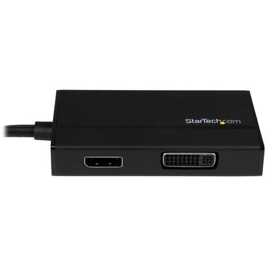 StarTech.com Travel A/V Adapter: 3-in-1 HDMI to DisplayPort, VGA or DVI - 1920 x 1200 - video converters (VGA or DVI - 1920 x 1200, 0 - 70 �C, -10 - 55 �C, 40 - 50%, Black, CE, FCC, RoHS) - 9