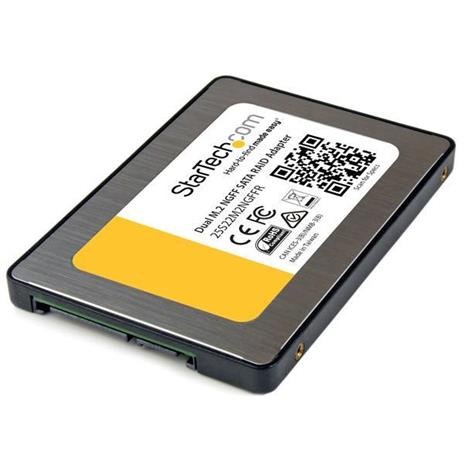 StarTech.com Dual M.2 NGFF SATA Adapter with RAID - interface cards/adapters (SATA, M.2, ASMedia - ASM1092R, 0 - 50 �C, 0, 1, BIG, JBOD, -10 - 85 �C) - 5