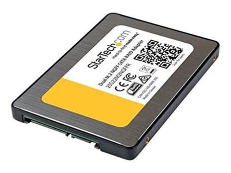 StarTech.com Dual M.2 NGFF SATA Adapter with RAID - interface cards/adapters (SATA, M.2, ASMedia - ASM1092R, 0 - 50 �C, 0, 1, BIG, JBOD, -10 - 85 �C) - 8