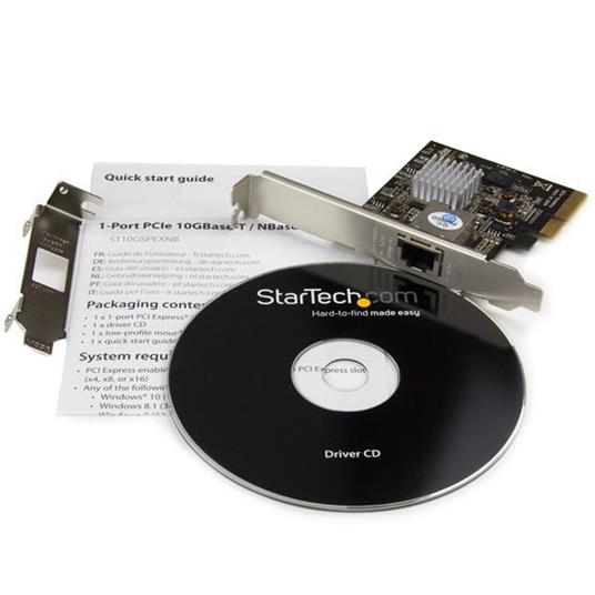 StarTech.com Scheda di rete Ethernet PCI Express ad 1 porta 10GBase-T/NBASE-T - 2