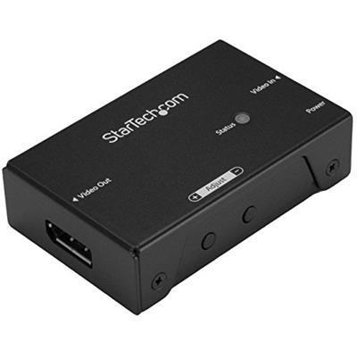 StarTech.com DisplayPort Signal Booster - DP Extender - 4K 60Hz - AV extenders (100-240 V, 5 V, 1 A, 5 W, 50 x 80 x 21 mm, 152 g) - 2