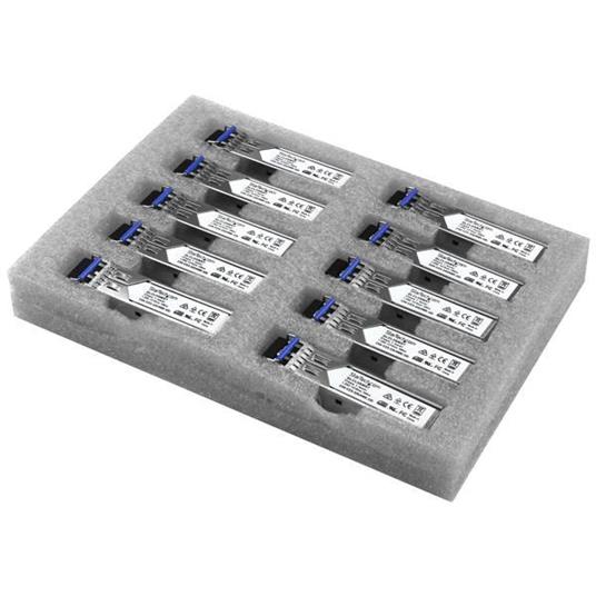 StarTech.com Modulo Ricetrasmettitore SFP in Fibra Gigabit - Compatibile con Cisco GLC-LH-SM - SM/MM LC Pacco da 10