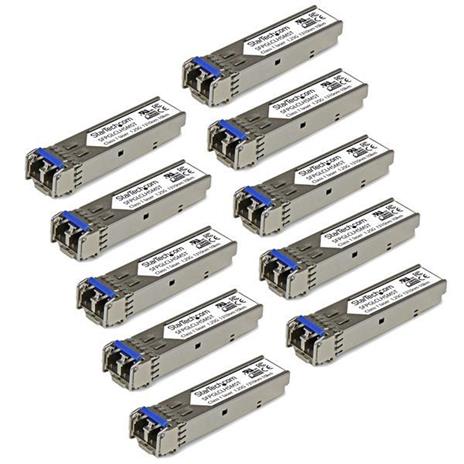 StarTech.com Modulo Ricetrasmettitore SFP in Fibra Gigabit - Compatibile con Cisco GLC-LH-SM - SM/MM LC Pacco da 10 - 3
