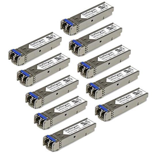 StarTech.com Modulo Ricetrasmettitore SFP in Fibra Gigabit - Compatibile con Cisco GLC-LH-SM - SM/MM LC Pacco da 10 - 3