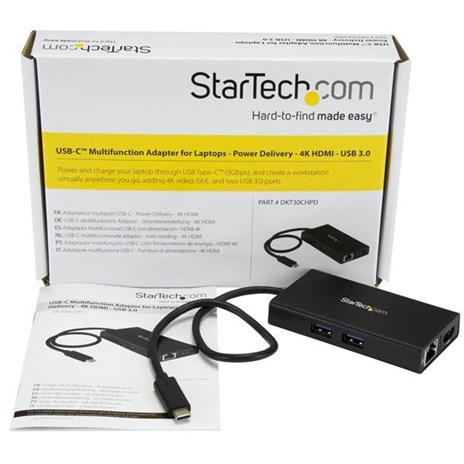 StarTech.com Adattatore USB-C Multiporta per Portatili - Power Delivery - HDMI 4K - USB 3.0 - 3