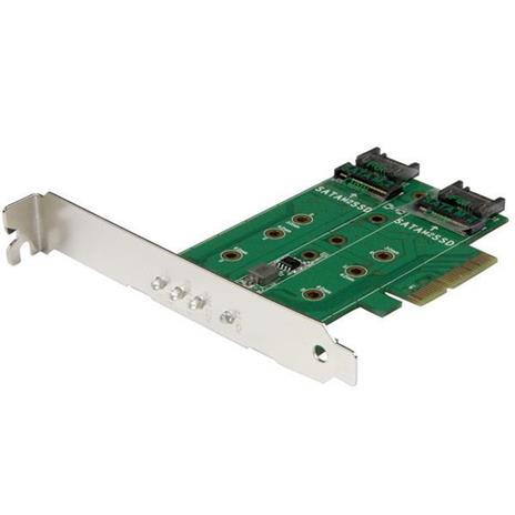StarTech.com Adattatore SSD M.2 NGFF a 3 porte - 1x M.2 PCIe ( NVMe) , 2x M.2 SATA III M.2 - PCIe 3.0 - 3
