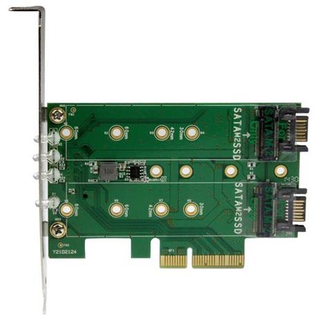 StarTech.com Adattatore SSD M.2 NGFF a 3 porte - 1x M.2 PCIe ( NVMe) , 2x M.2 SATA III M.2 - PCIe 3.0 - 4