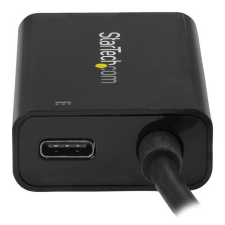 StarTech.com Adattatore da USB-C a VGA con alimentazione - 1080p Convertitore video USB Type-C a monitor VGA con porta di ricarica Pass-Through PD 60W - Compatibile Thunderbolt 3 - Nero - 2