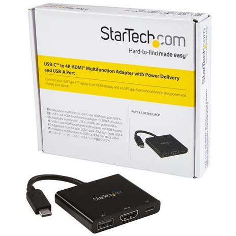 StarTech.com Adattatore multifunzione USB-C a HDMI 4K con fornitura di alimentazione e porta USB-A - 3