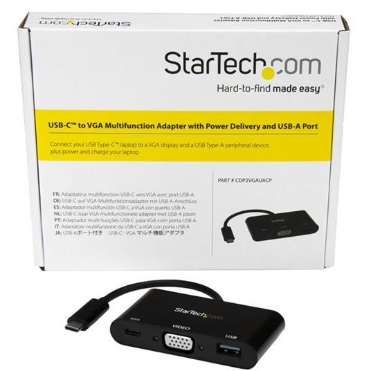 StarTech.com Adattatore Multifunzione USB-C a VGA con porta USB-A e Power Delivery - 3