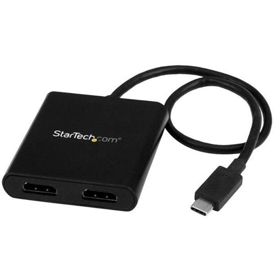 StarTech.com Splitter Multi-Monitor USB-C a HDMI - Hub MST Tipo-C a 2 porte compatabile con Thunderbolt 3