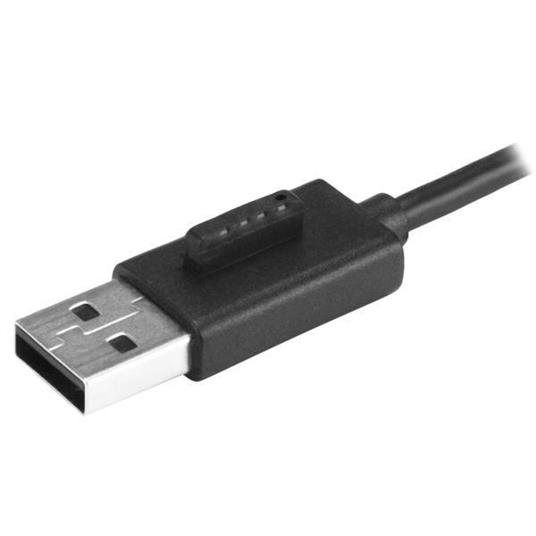 StarTech.com Hub USB 2.0 portatile a 4 porte con cavo integrato - Perno e Concentratore USB compatto - Mini Hub USB2.0 - 3
