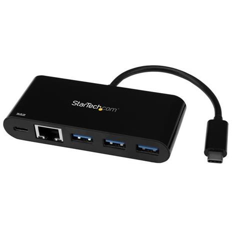 StarTech.com Adattatore di rete USB-C a Ethernet a 3 porte - Hub USB 3.0 con Power Delivery - 2