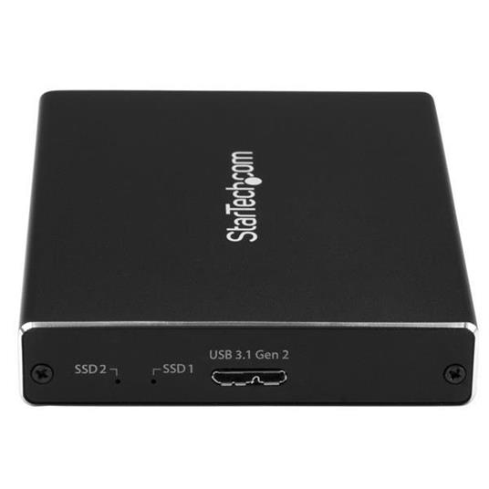 StarTech.com Box Esterno USB 3.1 (10Gbit/s) a 2 Slot - Enclosure M.2 NGFF SSD SATA - RAID - 4
