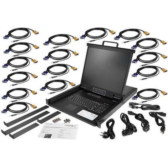StarTech.com Console KVM per Rack Server a 16 porte VGA 19" - 1U - 2