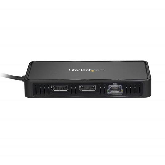StarTech.com Mini Docking Station USB a Doppio DisplayPort per portatili - Dual 4K 60Hz - GbE - USB 3.0 - 8