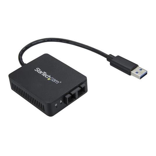 StarTech.com Convertitore Giggabit Ethernet USB 3.0 a Fibra Ottica - 1000BASE-SX/SC