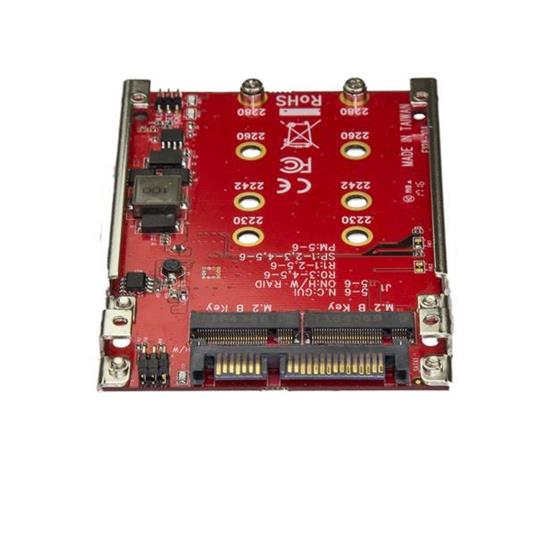 StarTech.com Adattatore per 2 Dischi SSD M.2 a SATA per alloggio da 2,5" - RAID - 2