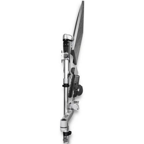 StarTech.com Postazione di lavoro con montaggio a parete - Scrivania articolata con braccio ergonomico per monitor regolabile in altezza e vassoio imbottito per tastiera - Display VESA da 34" - Supporto a muro pieghevole - 5