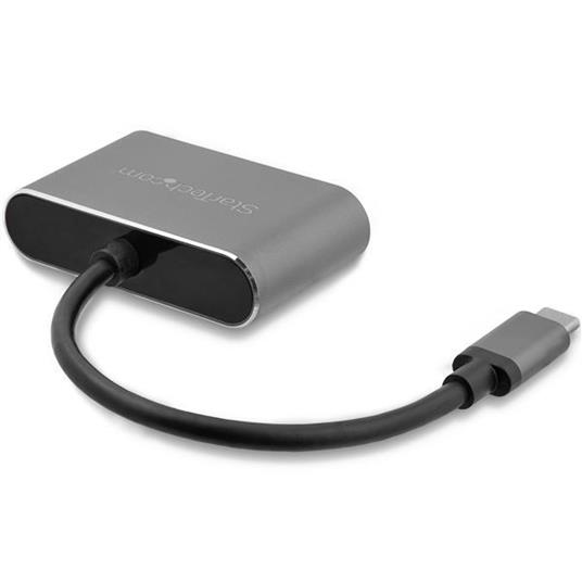 StarTech.com Adattatore USB-C a VGA + HDMI 2 in 1 - 4K 30Hz - Grigio Siderale - 2