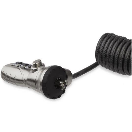 StarTech.com LTLOCK3DCOIL cavo di sicurezza Nero, Acciaio inossidabile 1,8 m - 2