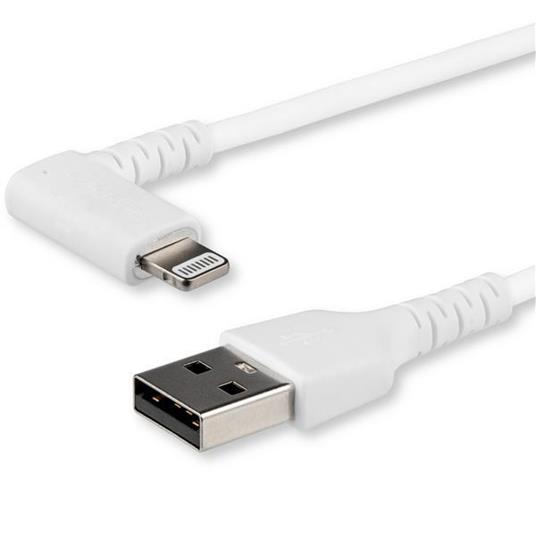 StarTech.com Cavo USB angolare a Lightning - Conforme Apple Mfi da 1m - Bianco