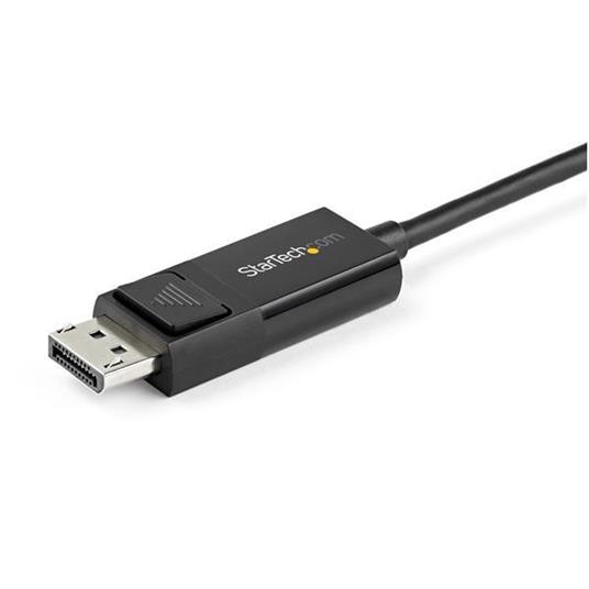 StarTech.com Cavo adattatore da USB C a DisplayPort 1.2 da 1m - Cavo video bidirezionale da DP a USB-C o USB-C a DP 4K 60Hz - HBR2/HDR - Cavo per monitor USB tipo C/TB3 - 2