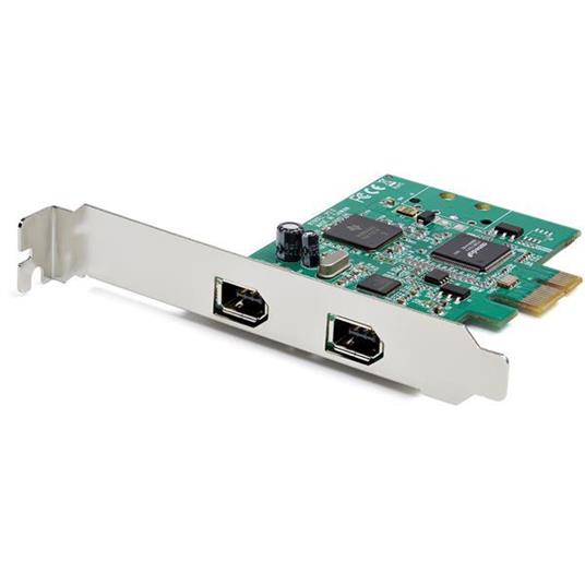 StarTech.com Scheda PCI Express FireWire a 2 porte - Adattatore PCIe FireWire 1394a