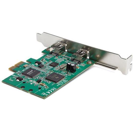 StarTech.com Scheda PCI Express FireWire a 2 porte - Adattatore PCIe FireWire 1394a - 2