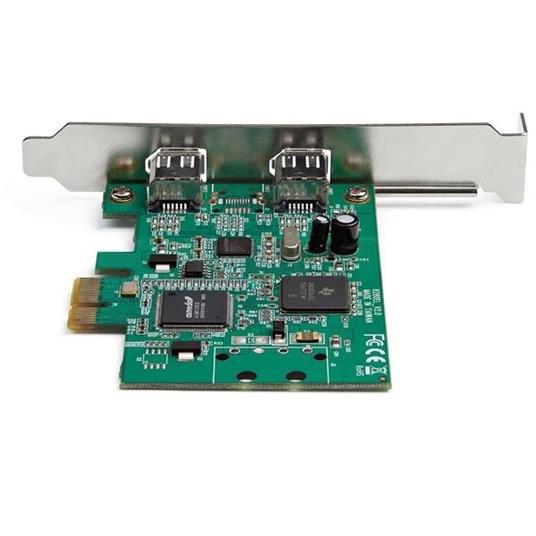 StarTech.com Scheda PCI Express FireWire a 2 porte - Adattatore PCIe FireWire 1394a - 4