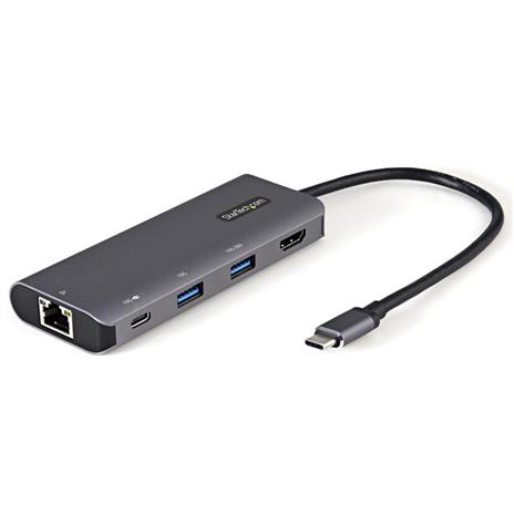 StarTech.com Adattatore multiporta USB C da viaggio - Convertitore video USB type-C HDMI 4K 30Hz - Mini docking station USB tipo C a HDMI Power delivery 100W - USB 3.1 Gen 2 hub 10Gbps - Cavo 25cm