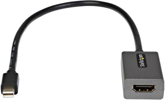 StarTech.com Adattatore Mini DisplayPort a HDMI - Dongle da mDP a HDMI - 1080p - Monitor/Display da mDP 1.2 a HDMI - Convertitore video - Cavo collegato da 30 cm - Versione aggiornata di MDP2HDMI - 2