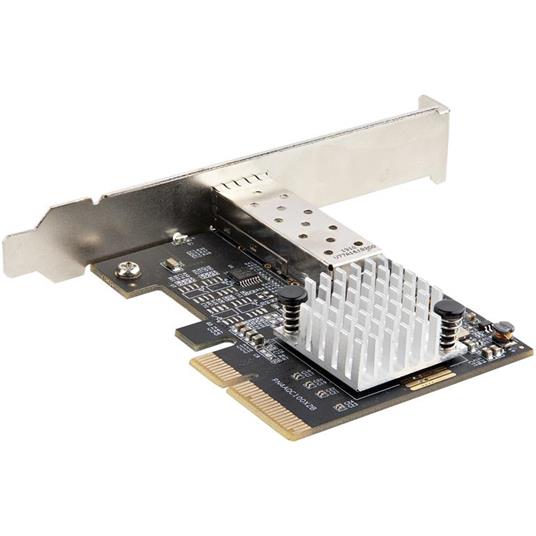 StarTech.com Scheda di Rete PCIe SFP+ 10G - Adattatore Ethernet con Porta SFP+, NIC PCIe Fibra Ottica 10Gigabit - SFP+ Aperto per Modulo e Cavi Conformi MSA, Scheda di Rete Gigabit PCI Express SFP+