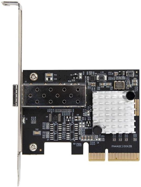 StarTech.com Scheda di Rete PCIe SFP+ 10G - Adattatore Ethernet con Porta SFP+, NIC PCIe Fibra Ottica 10Gigabit - SFP+ Aperto per Modulo e Cavi Conformi MSA, Scheda di Rete Gigabit PCI Express SFP+ - 5