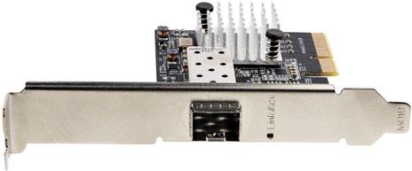 StarTech.com Scheda di Rete PCIe SFP+ 10G - Adattatore Ethernet con Porta SFP+, NIC PCIe Fibra Ottica 10Gigabit - SFP+ Aperto per Modulo e Cavi Conformi MSA, Scheda di Rete Gigabit PCI Express SFP+ - 6