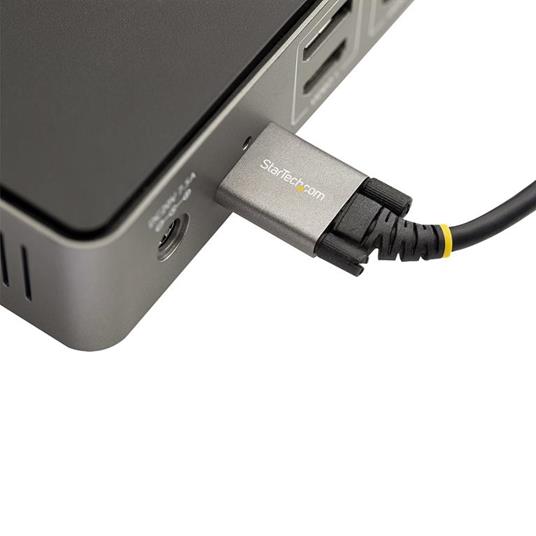 StarTech.com Cavo USB-C con viti di bloccaggio laterali da 50cm - Cavo da USB-C a USB- C certificato 10Gbps - Cavo USB-C 3.1/3.2 Gen 2 - 100W (5A) PD - Supporta DP Alt Mode - Cavo dati e di ricarica - 5