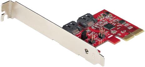 StarTech.com Scheda PCIe SATA - Scheda di Espansione PCIe SATA 2 Porte 6Gbps - Profilo Alto/Basso - Controller RAID SATA ASM1062R - Adattatore PCI Express /SATA