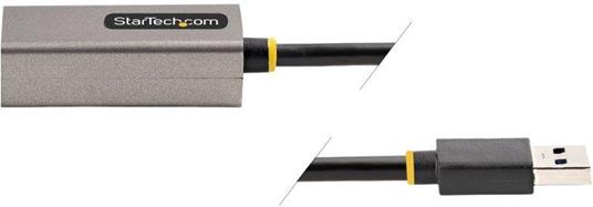 StarTech.com Adattatore USB Ethernet, Convertitore USB 3.0 a Ethernet 10/100/1000 Gigabit per Laptop, Cavo integrato 30 cm, Adattatore USB a RJ45, Scheda di Rete LAN esterna USB 3.0 - 4
