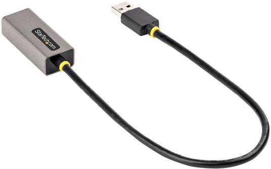 StarTech.com Adattatore USB Ethernet, Convertitore USB 3.0 a Ethernet 10/100/1000 Gigabit per Laptop, Cavo integrato 30 cm, Adattatore USB a RJ45, Scheda di Rete LAN esterna USB 3.0 - 6
