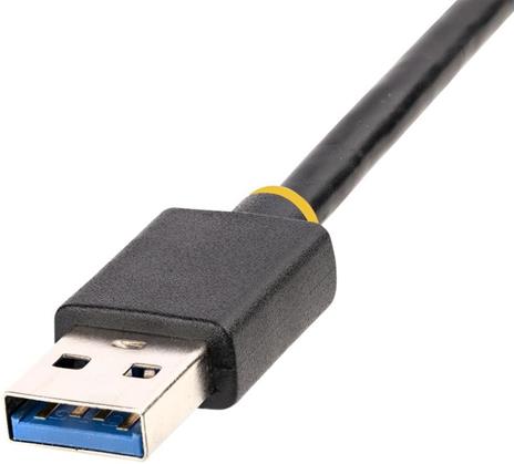 StarTech.com Adattatore USB Ethernet, Convertitore USB 3.0 a Ethernet 10/100/1000 Gigabit per Laptop, Cavo integrato 30 cm, Adattatore USB a RJ45, Scheda di Rete LAN esterna USB 3.0 - 7