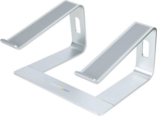 StarTech.com Supporto per PC Portatile da Scrivania in Alluminio/Argento supporta fino a 5 kg, Rialzo Ergonomico per Laptop, Supporto Portatile per Notebook Macbook Air/Pro, Dell XPS, Lenovo