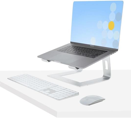 StarTech.com Supporto per PC Portatile da Scrivania in Alluminio/Argento supporta fino a 5 kg, Rialzo Ergonomico per Laptop, Supporto Portatile per Notebook Macbook Air/Pro, Dell XPS, Lenovo - 2