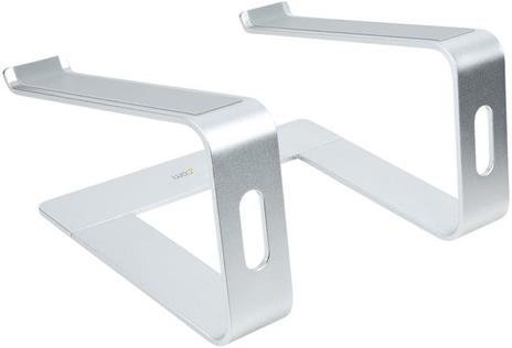 StarTech.com Supporto per PC Portatile da Scrivania in Alluminio/Argento supporta fino a 5 kg, Rialzo Ergonomico per Laptop, Supporto Portatile per Notebook Macbook Air/Pro, Dell XPS, Lenovo - 9